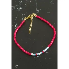 Kum Boncuk Halhal-Açık Pembe