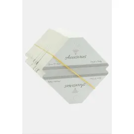 Gri Çizgili Kolye Kartı 200 Adet-Gri