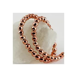 8 Mm Fasetli Hematit Taşı-Roz