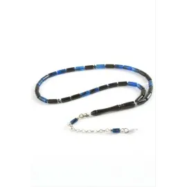 Kapsül Plastik Tesbih 4X10  Mm-Lacivert