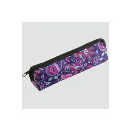 Çini Desenli Kalemlik Cüzdan-Mor