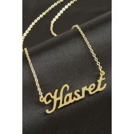 Hasret isimli kolye -Sarı
