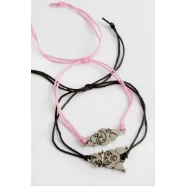 2 Adet Çzgflm Karakteri İp Bileklik-Renkli