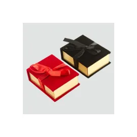 Kurdale Kadife Ahşap Lüx Set Kolye Kutusu-Lacivert