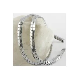 4 Mm Çavuş Hematit Taşı-Gümüş Rengi