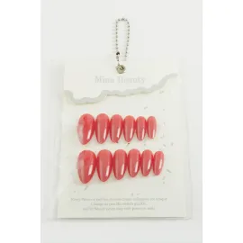 Mina Beauty Kedi Gözü Takma Tırnak-Kırmızı