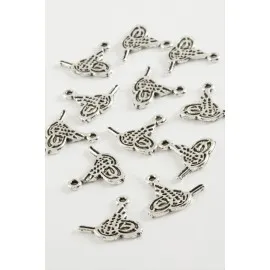 Tuğra Tesbih Püskül Aparatı 50 Gram-Gümüş Rengi