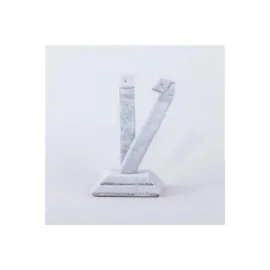 Anfora Kumaş Palmiye Küpelik-Açık Gri