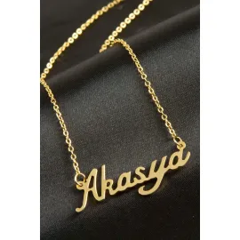 Akasya isimli kolye -Sarı