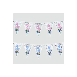 10’lu 4 Yaş Üçgen Flama-Mavi