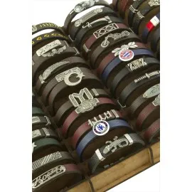 48 Adet Standlı Kaliteli Suni Deri Bileklik Kampanyalı Fiyatı-Renkli