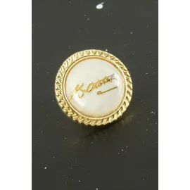 Atatürk Sedef Yaka Rozet-Sarı