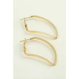 Kulak Halka Küpe 5 cm-Sarı