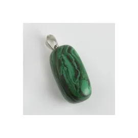 Malahit Doğaltaş Kolye Ucu-Yeşil