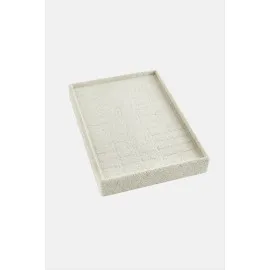 Dikey Anfora Kumaş Batırmalı Yüzük Tablası 17X23-Krem