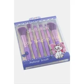 6 Adet Makyaj Fırça Seti-Renkli