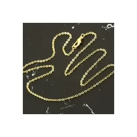 Düz Kolye Zinciri 45 Cm-Sarı