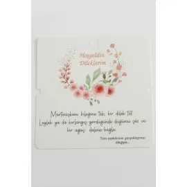 Marteniçka Bileklik Kartı-Beyaz