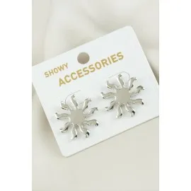 Güneş Yeni Sezon Metal Küpe-Sarı