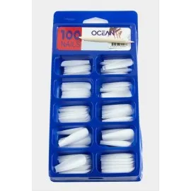 Ocean Takma Tırnak 100 Adet-Beyaz