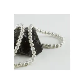 8 mm Kaplamalı Lav Taşı-Altın Rengi