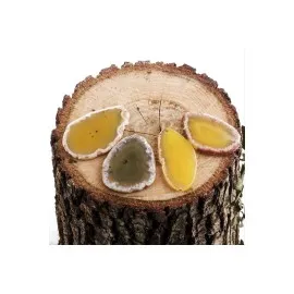 Plaka Akik Kolye Ucu-Sarı-1