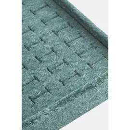 Yatay Anfora Kumaş Batırmalı Yüzük Tablası-Kahverengi