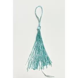 1 Adet Pamuk Püskül 14 cm-Turkuaz