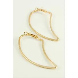 Kulak Halka Küpe 5,5 cm-Sarı