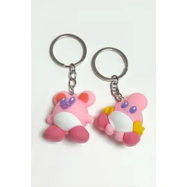 Civciv Silikon Anahtarlık-Pembe