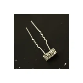 Dikdörtgen Taşlı Firkete-Gümüş Rengi