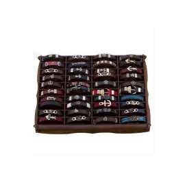 Standlı Kaliteli Suni Deri Toptan Bileklik 40 Adet-40