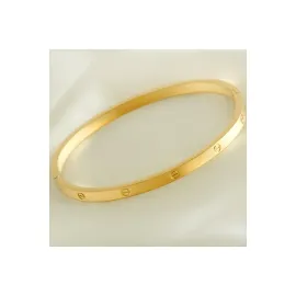 İnce Orjinal Crt Çelik Bileklik-Altın Rengi