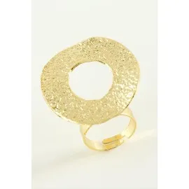Halka Metal Yüzük-Sarı