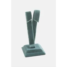 Anfora Kumaş Palmiye Küpelik-Petrol Yeşili