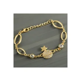 Jupiter Taşlı Trend Bileklik-Sarı