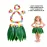 Çocuk Hawaii Kostüm Seti - Yaprak Etek & Hawaii Set - 5 Parça