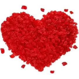 Kırmızı Renk Gül Yaprağı Şekilli Konfeti – 1 Paket 100 Adet