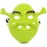 Yeşil Shrek Maskesi 21x25 cm