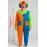 Palyaço Kostüm Seti 150 Cm (Peruk + Burun + Kostüm)