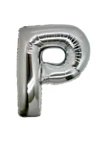 P Harf Folyo Balon Gümüş Renk  40 inç