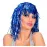Mavi Işıltılı Metalize Parti Peruğu 