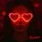 Kırmızı Led Işıklı Kalp Gözlük – 3 Modlu Parti & Glow Gözlüğü