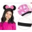 Pembe Fiyonklu Minnie Mouse Tacı Mini Kulak 