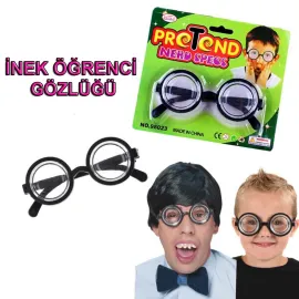 İnek Öğrenci Gözlüğü Şaka Gözlüğü 