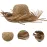 Tropikal Parti Naturel Hasır Hawaii Şapkası 13X36 Cm