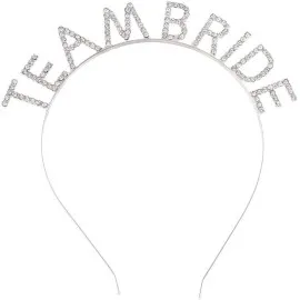Gümüş Kaplama Kristal Taşlı Team Bride Taç 16X17 Cm
