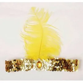 70'ler 80'ler Ve 90'lar Temalı Altın Renk Çarliston Saç Bandı 