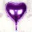 Kalp Uçan Balon Folyo Mor 80 cm 32 inç