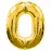 0 Rakamlı Folyo Balon Gold Renk  40 inç